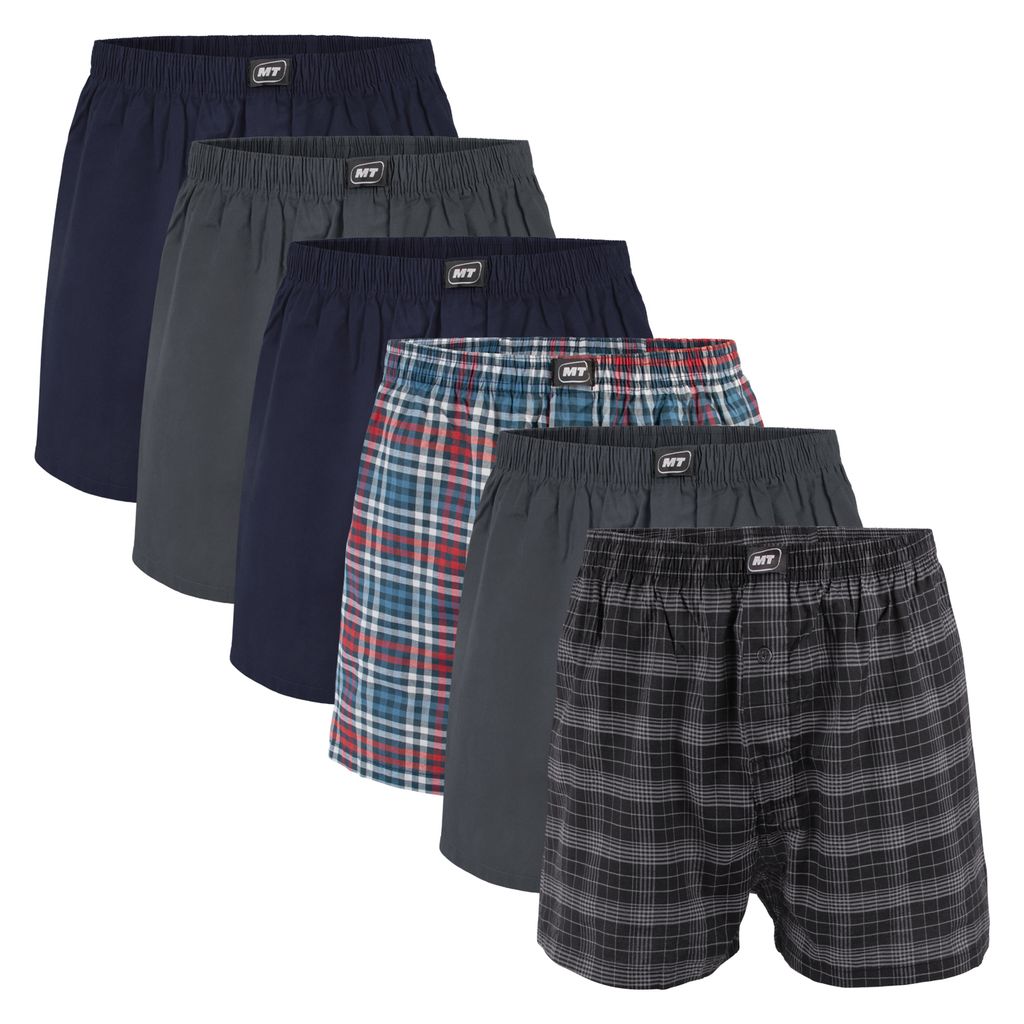 MT Herren Web Boxershorts (6er Pack) American Boxer gewebt Produktbild 