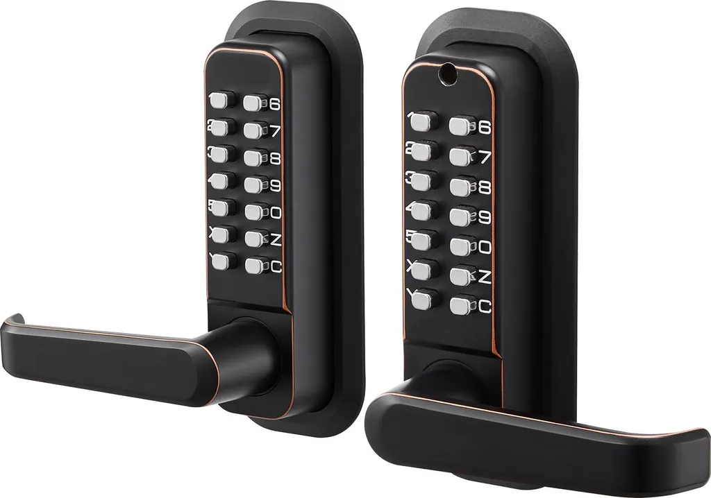 Serrure mécanique anti-oubli avec code sécurité pour porte et garage