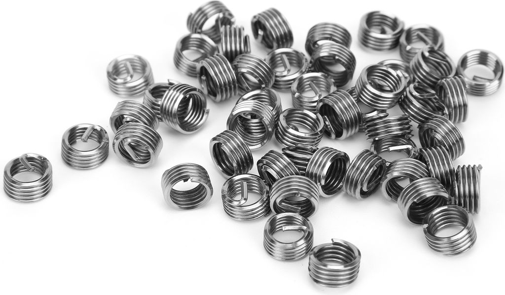 50 Stück Gewinde-Reparatur-Einsätze Stahldraht-Schutzhülse Hardware-Zubehör M8 x 1.251D