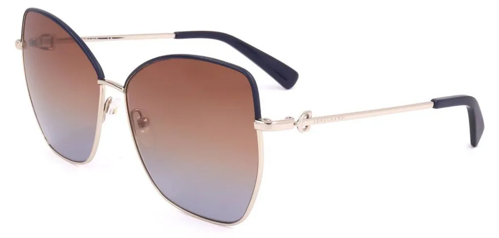 Lunettes de soleil Longchamp LO156SL-720 Doré ø 60 mm pour femme chic