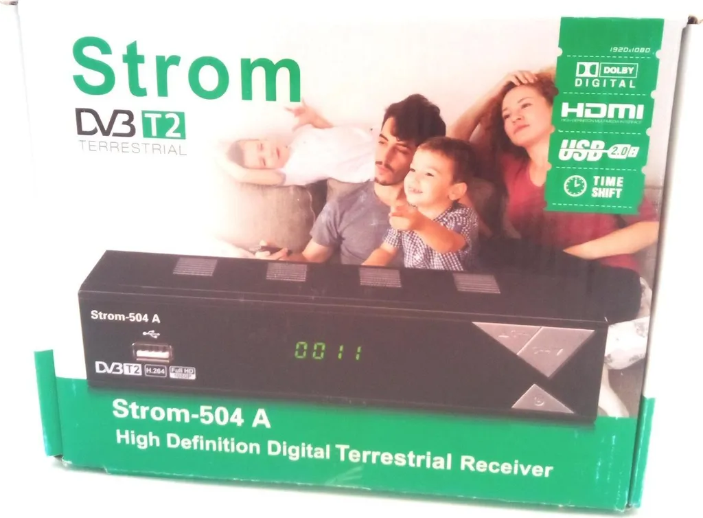 Décodeur TNT HD HEVC H.264 Ström avec Lecteur Multimédia USB Intégré