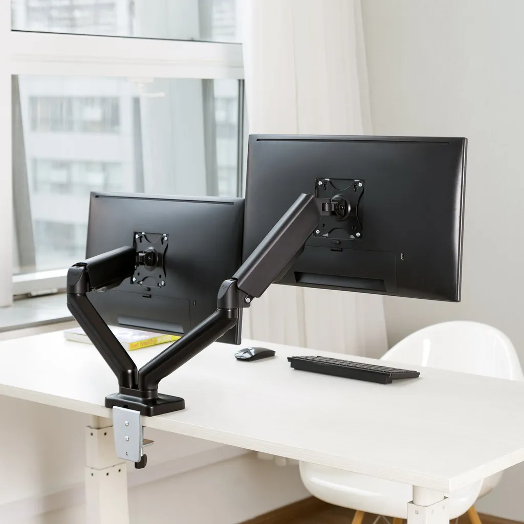 Support double écran VESA 75/100 avec capacité de charge 9kg MKF - 7