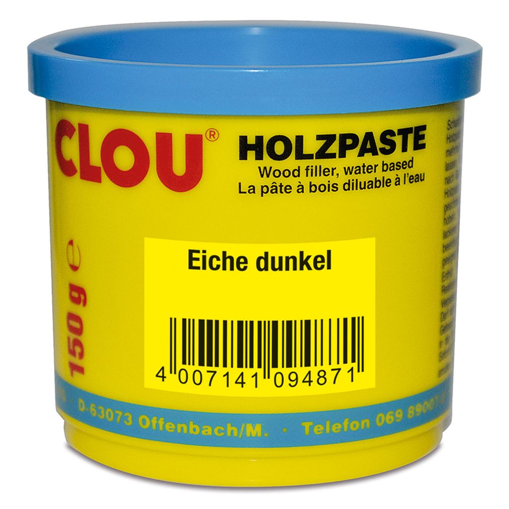 Clou Holzpaste wasserverdünnbar 14 eiche dunkel 0,15 kg