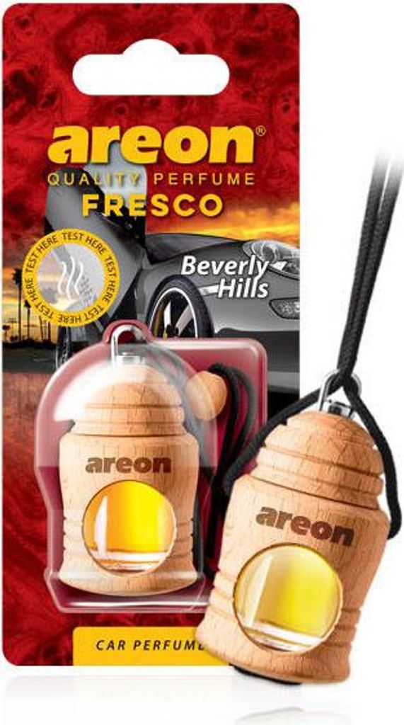 2x Original Parfm Areon FRESCO Parfmdose Lufterfrischer mit dem Duft eines Beverly Hills Baumes