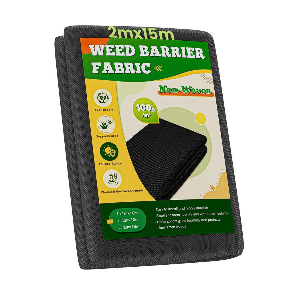 IROPRO 2mx15m Unkrautvlies Extra Stark, 100g/m² Gartenvlies Produktbild 