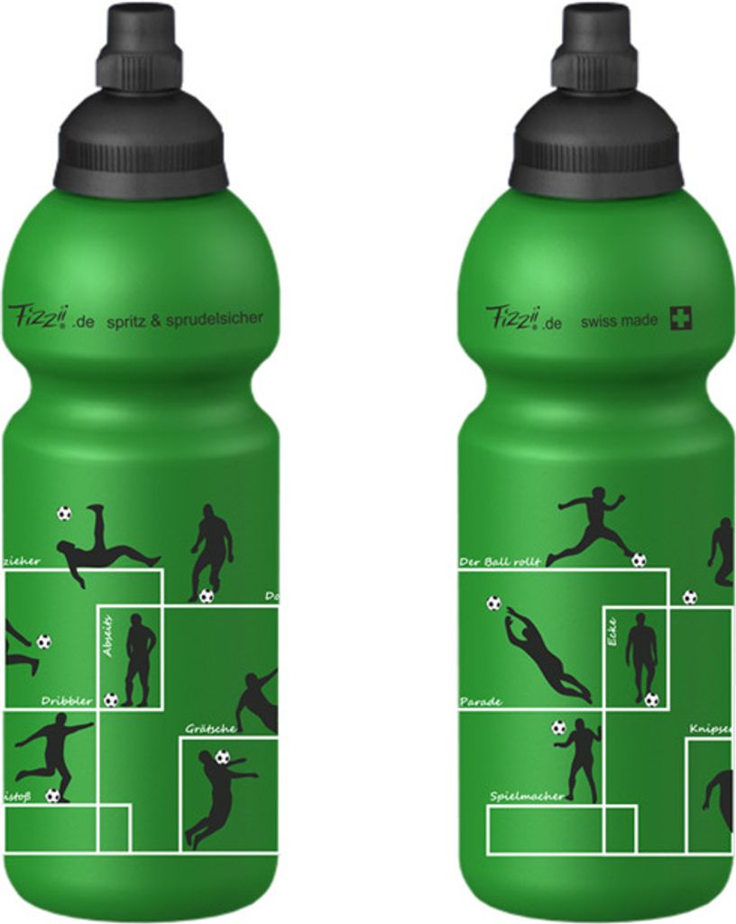 Fizzii Trinkflasche Fußball 600ml, auslaufsicher, 1 Stück