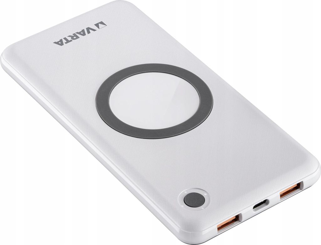 VARTA Zusatzakku "Wireless Power Bank" 15.000 mAh weiß
