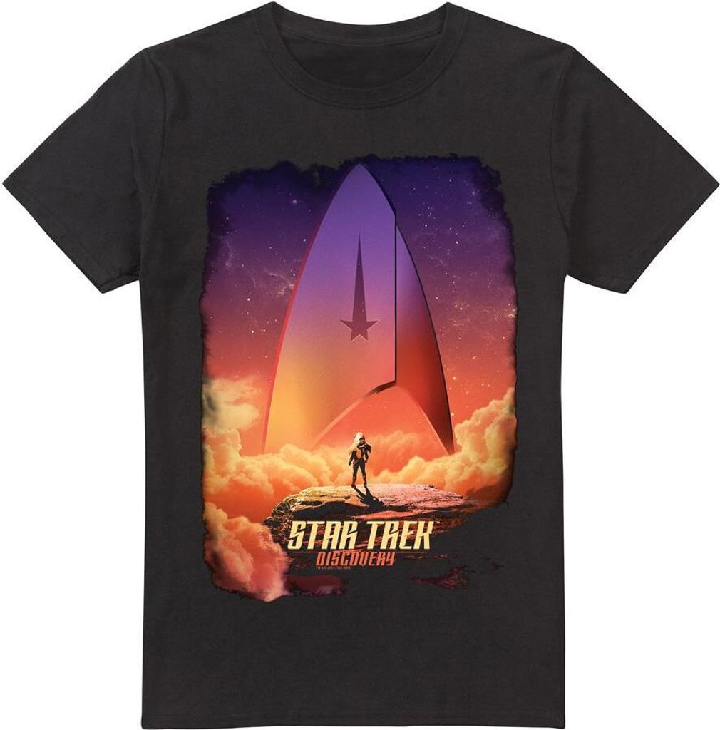 Star Trek: Discovery - "The Explorer" T-Shirt für Herren TV5536 (XXL) (Schwarz)