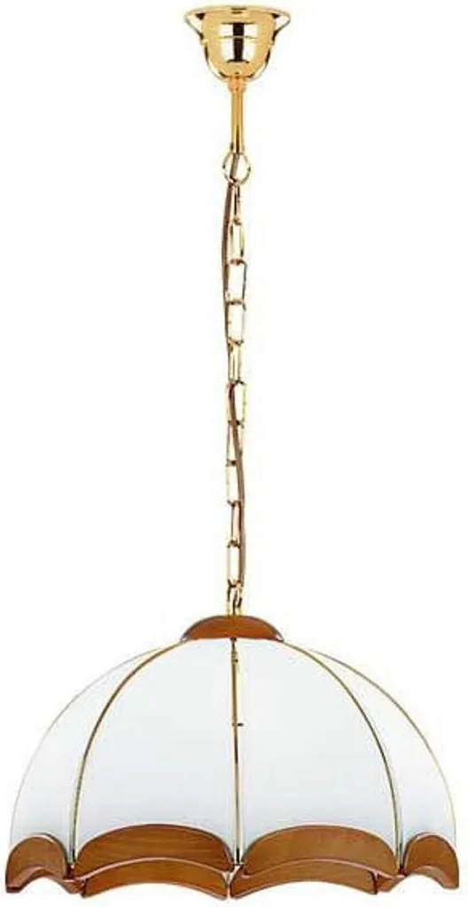 Suspension luminaire pour table à manger SIKORKA bois doré 65x37 cm E27