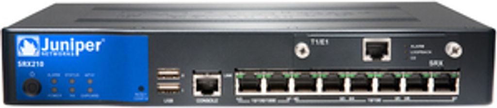 Juniper SRX SRX210H Router - 8 Anschlüsse - 8 RJ-45 Port(s) - PoE Ports - Management-Port - 2.0 - 1 GB - Gigabit-Ethernet - 1U - Rackmontage - 1 J...
