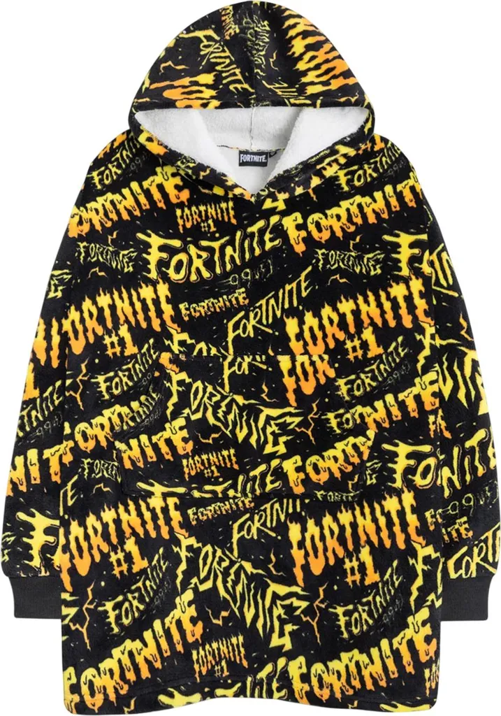 Couverture à Manches Fortnite Enfant - Idéal pour Jouer au Chaud Noir
