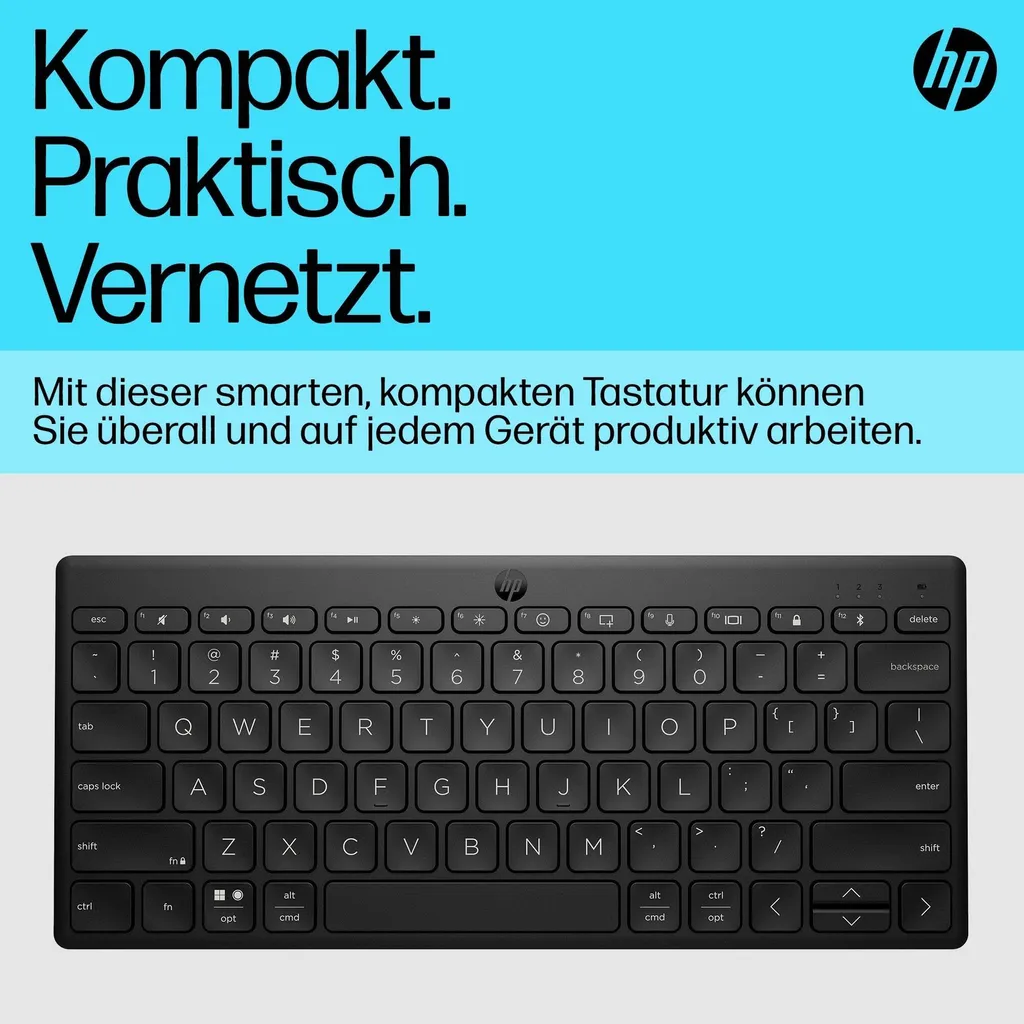 Clavier Nomade HP 355 Multi-Device pour Télétravail et Bureau Flexible