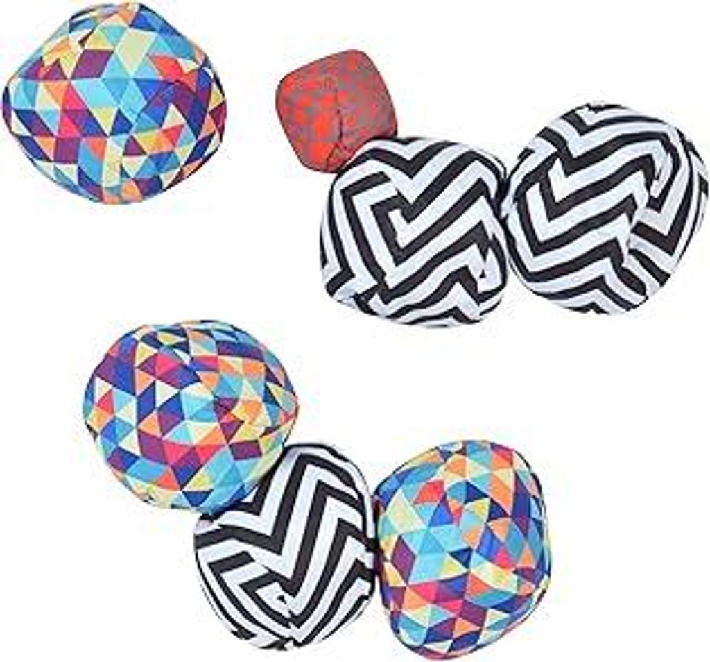 Ocean 5 Extrem Boule - Soft-Boule Set, Street-Boccia, Cross Country Petanque mit Tasche Immer überall in und Outdoor Spielen