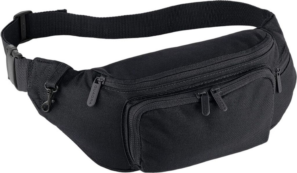 Quadra - Gürteltasche, Unifarben PC6261 (Einheitsgröße) (Schwarz)