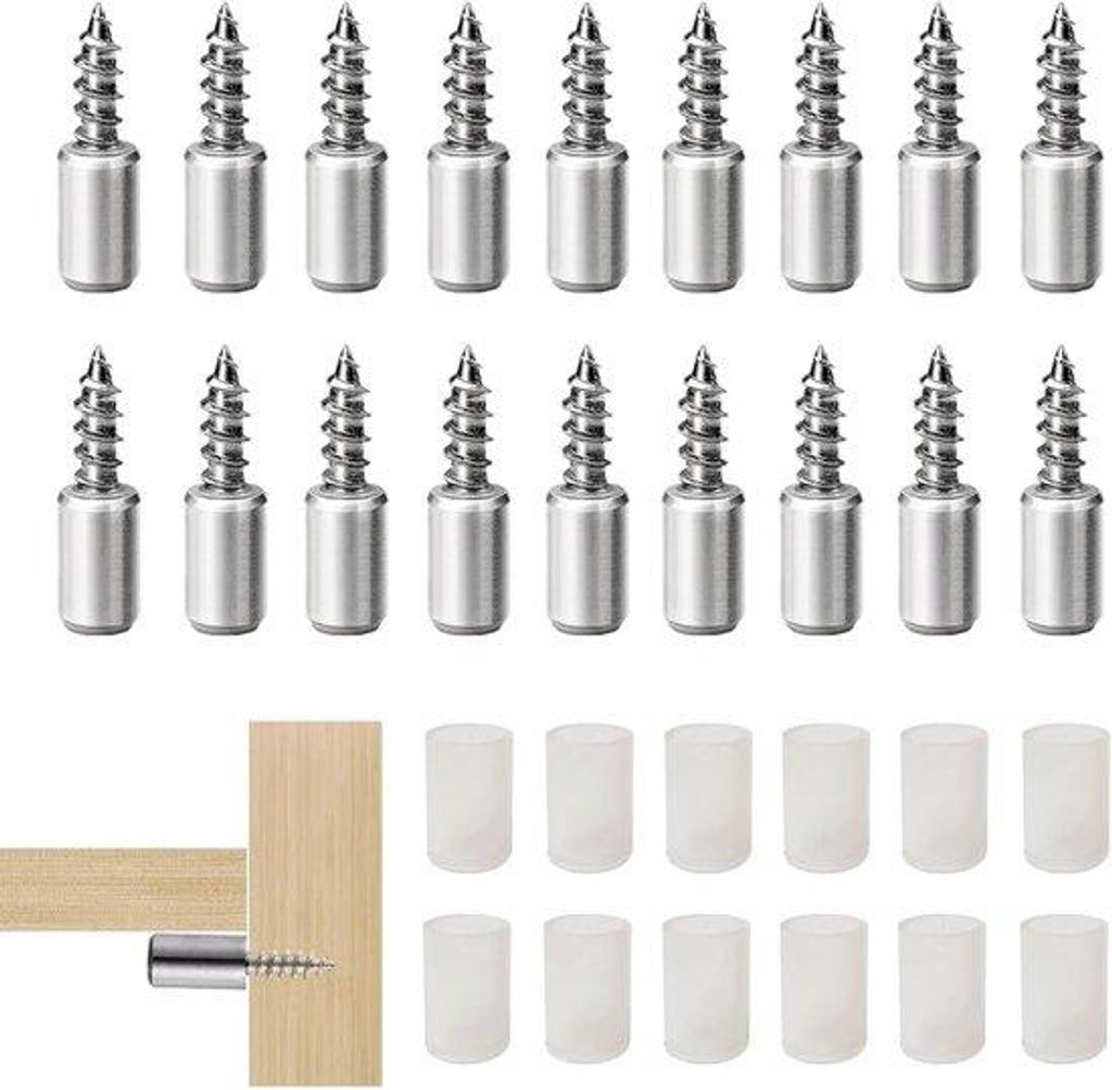 36 Stahl-Plattenhalter für Möbel, Schränke, Bücherregale
