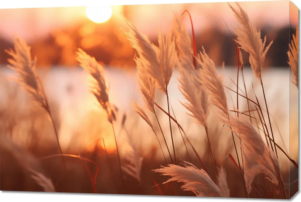 Sublimez vos Murs Vides avec cette Image Coucher de Soleil Doré 90x60cm
