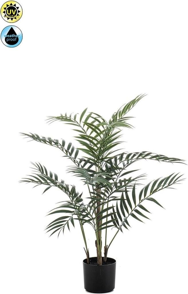 artplants.de Kunst Bergpalme BARGON, crossdoor, 90cm - Künstlche Palme