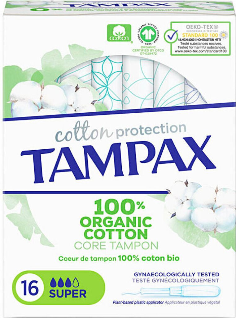 Tampax Organic Super Tampone 16 unità Immagine del prodotto 