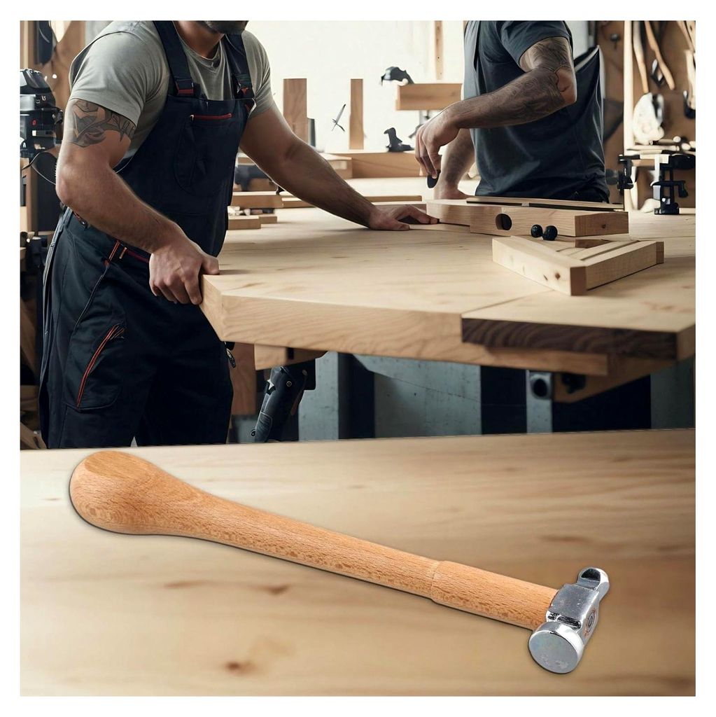 Hobelhammer für die Schmuckherstellung, Rundkopf-Metallhammer mit Hartholzgriff, Werkzeug für Silberschmiede, Goldschmiede und Juweliere