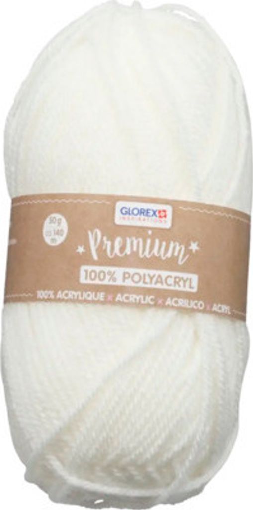 Wolle Premium Polyacryl natur 140 m 50 g