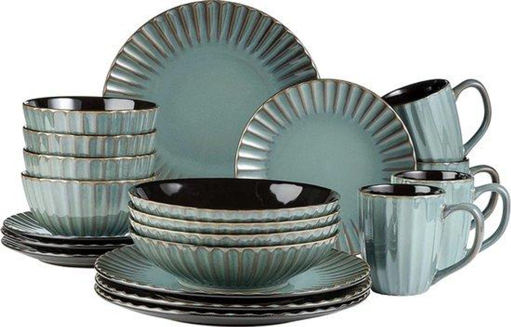 Dauerhafte Tablettenset Mokka Becher Teller