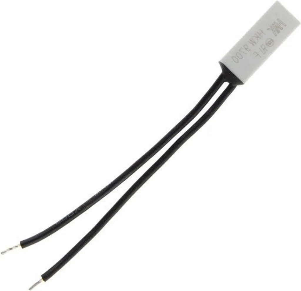 Thermostat noir de protection thermique 20x8x4mm haute précision 10A