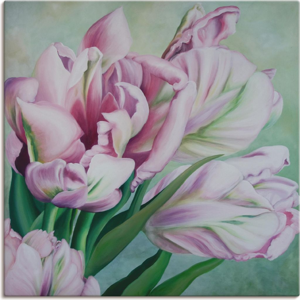 ARTland Leinwandbild Tulpen Größe: 50x50 cm