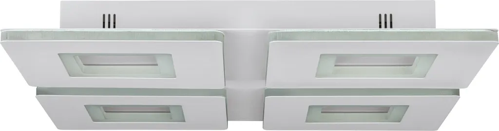 Luminaire Plafonnier Carré LED 45cm Blanc Eglo Padrogiano-Z Connecté