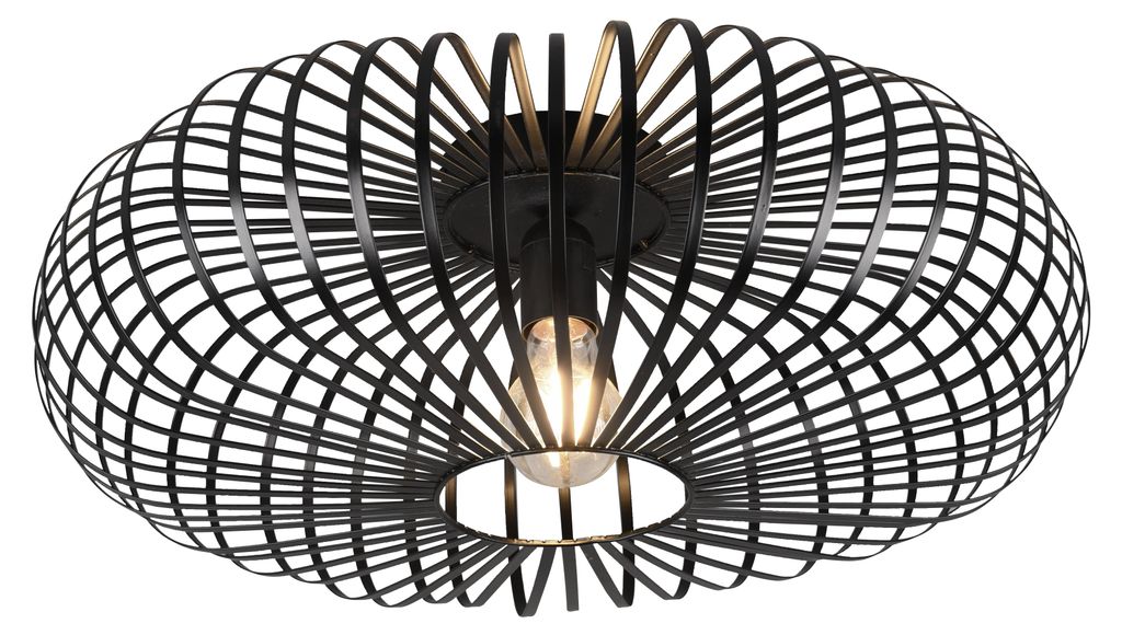 JOHANN plafonnier moderne noir Trio 606905032 Image du produit 