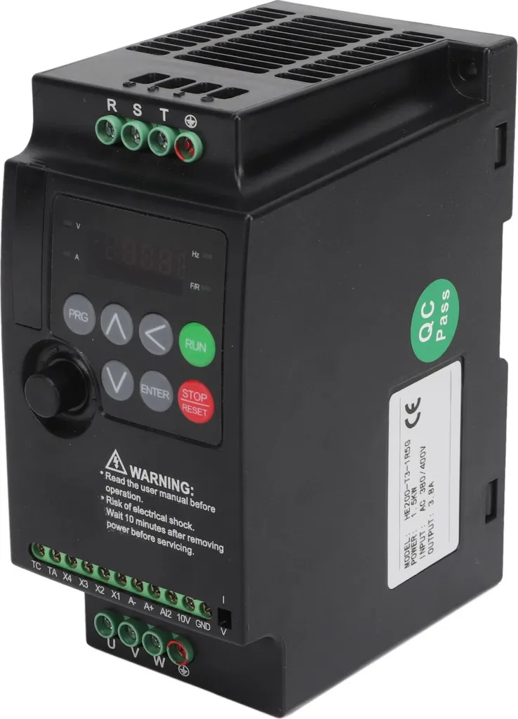 VFD 1.5kW triphasé 380V à haute performance pour machine rotative