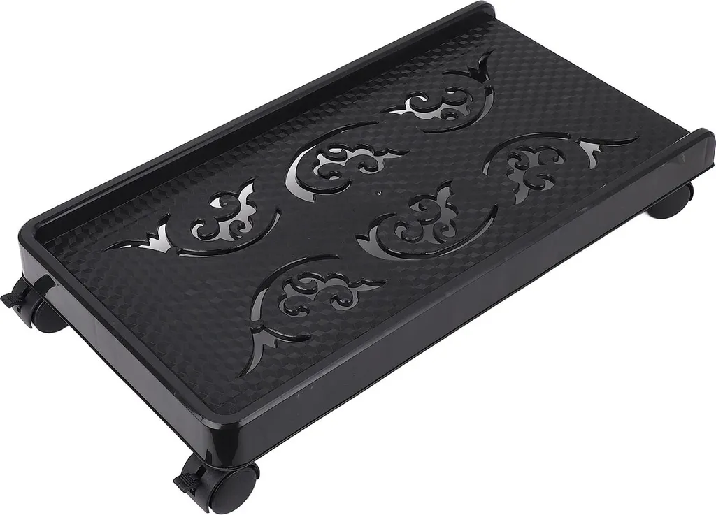 Support PC Ajustable avec 4 Roulettes et Support Téléphone Intégré