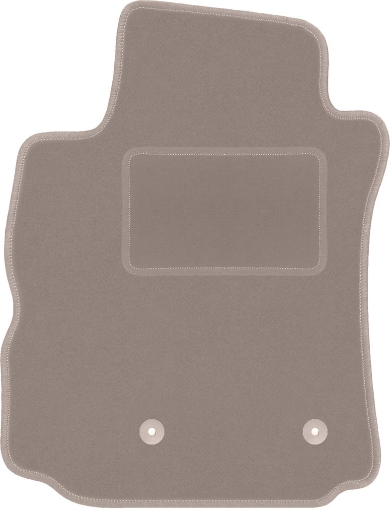 Fahrerfußmatte Velours beige passend für Renault Modus Produktbild 