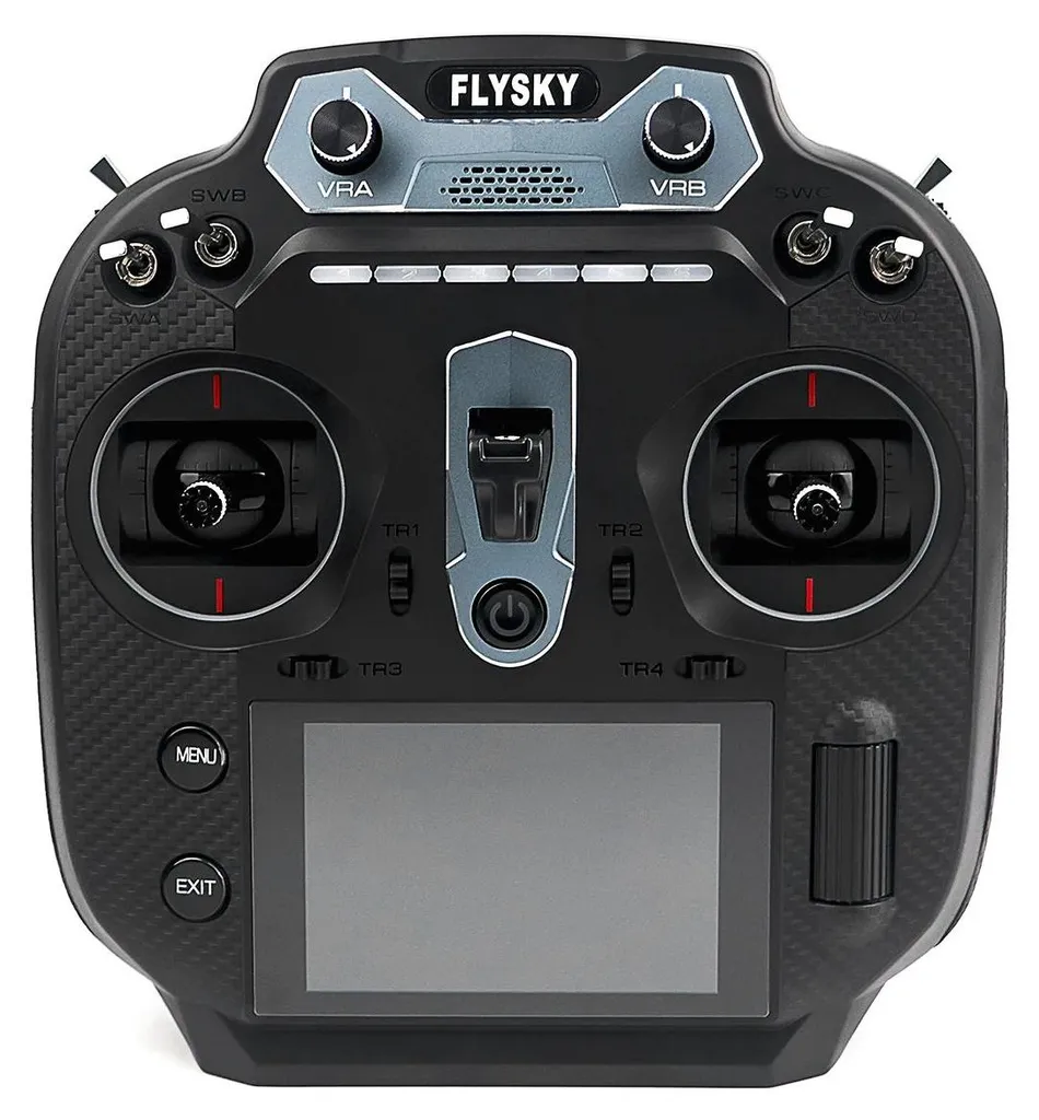 Émetteur RC 2.4 GHz 16 canaux noir avec récepteur et écran IPS tactile