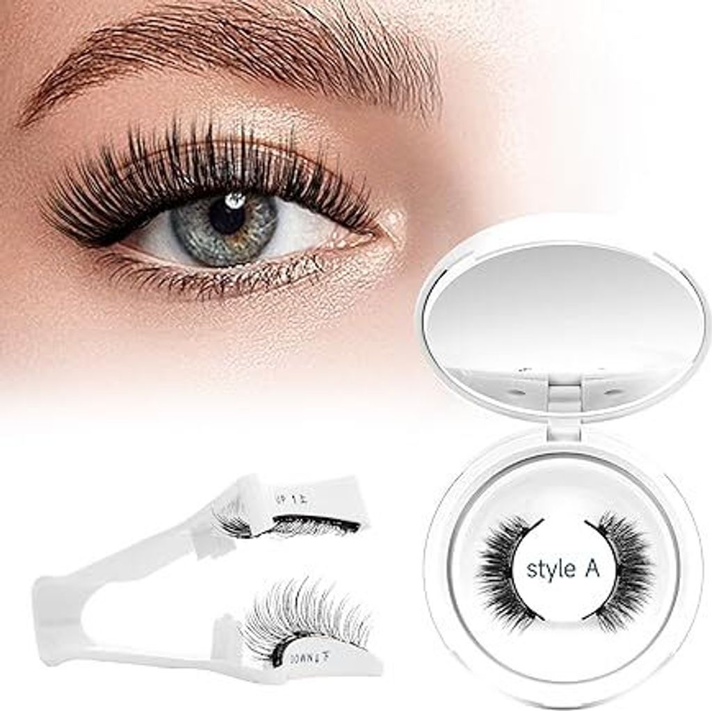 Magnetische Wimpern,Magnet Wimpern Ohne Eyeliner,Magnetische Wimpern mit Applikator,Wimpern Magnetisch Natürlicher Look,Kein Kleber erforderlich W...