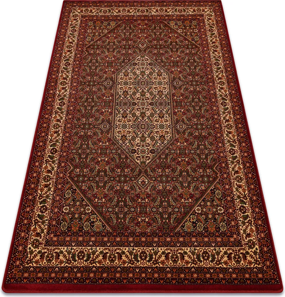 Tapis pure laine bordeaux POLONIA WAWELSKI 100x150 cm dense et isolant