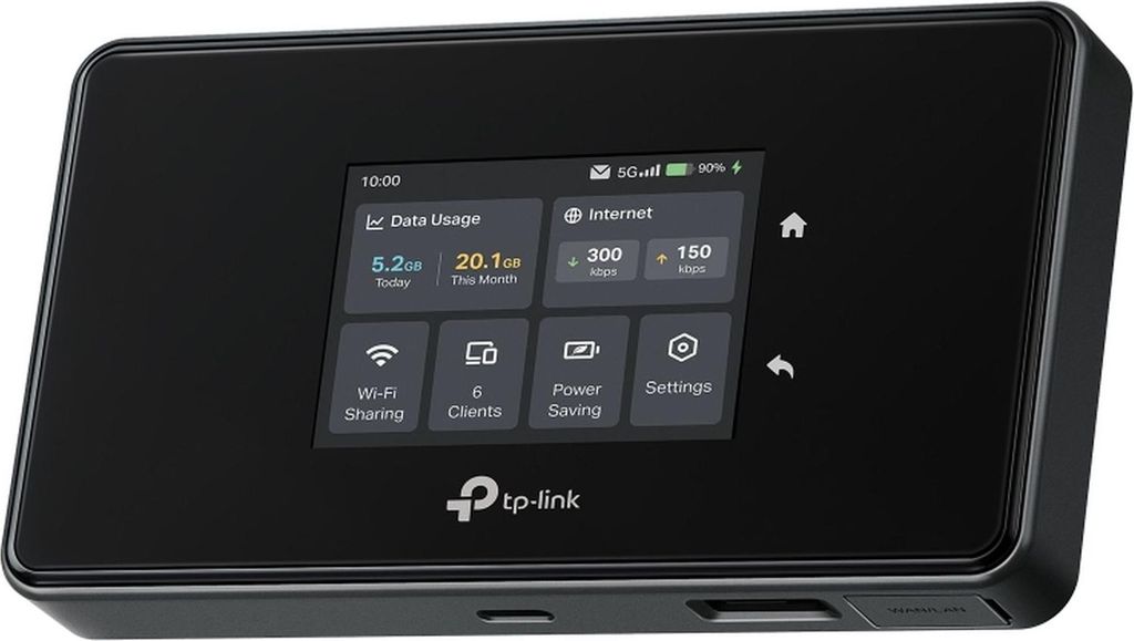 TP-Link M8550 mobiler 5G-WLAN-Router Black