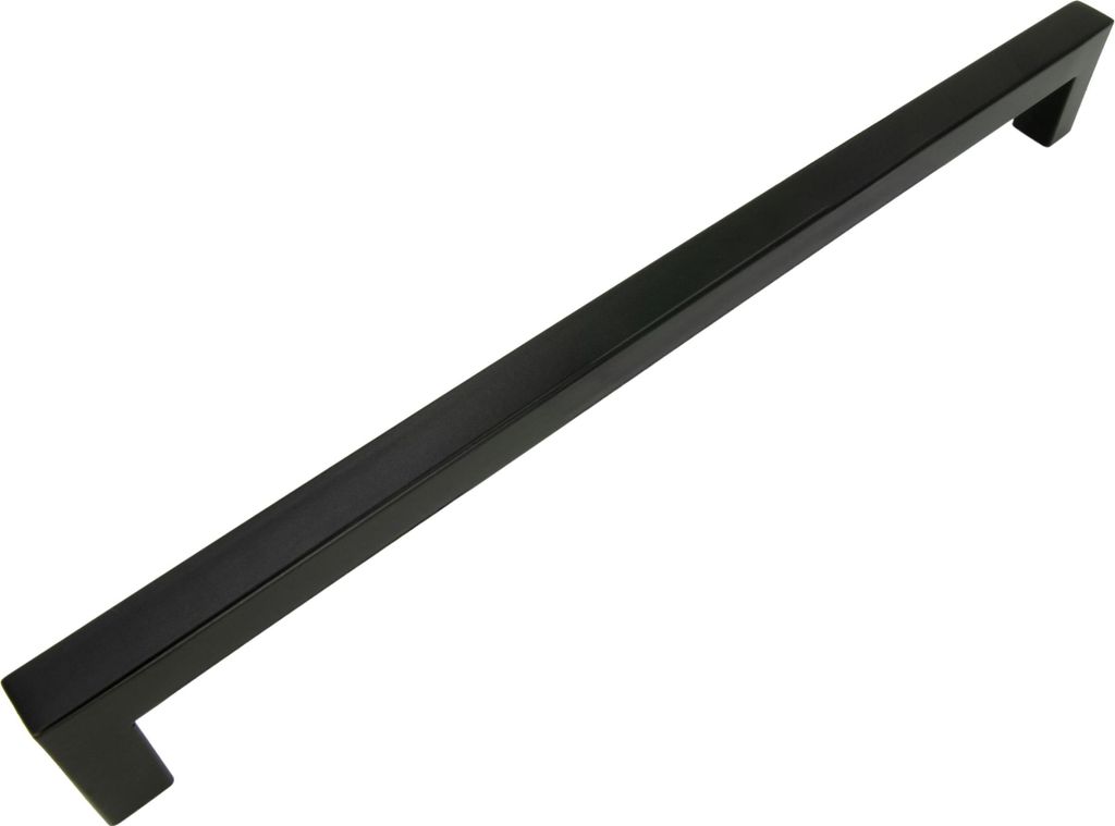 Klassischer Möbelgriff aus Edelstahl, 256 mm, matt schwarz, ideal für Schränke und Schubladen, modernes Design für jeden Einrichtungsstil