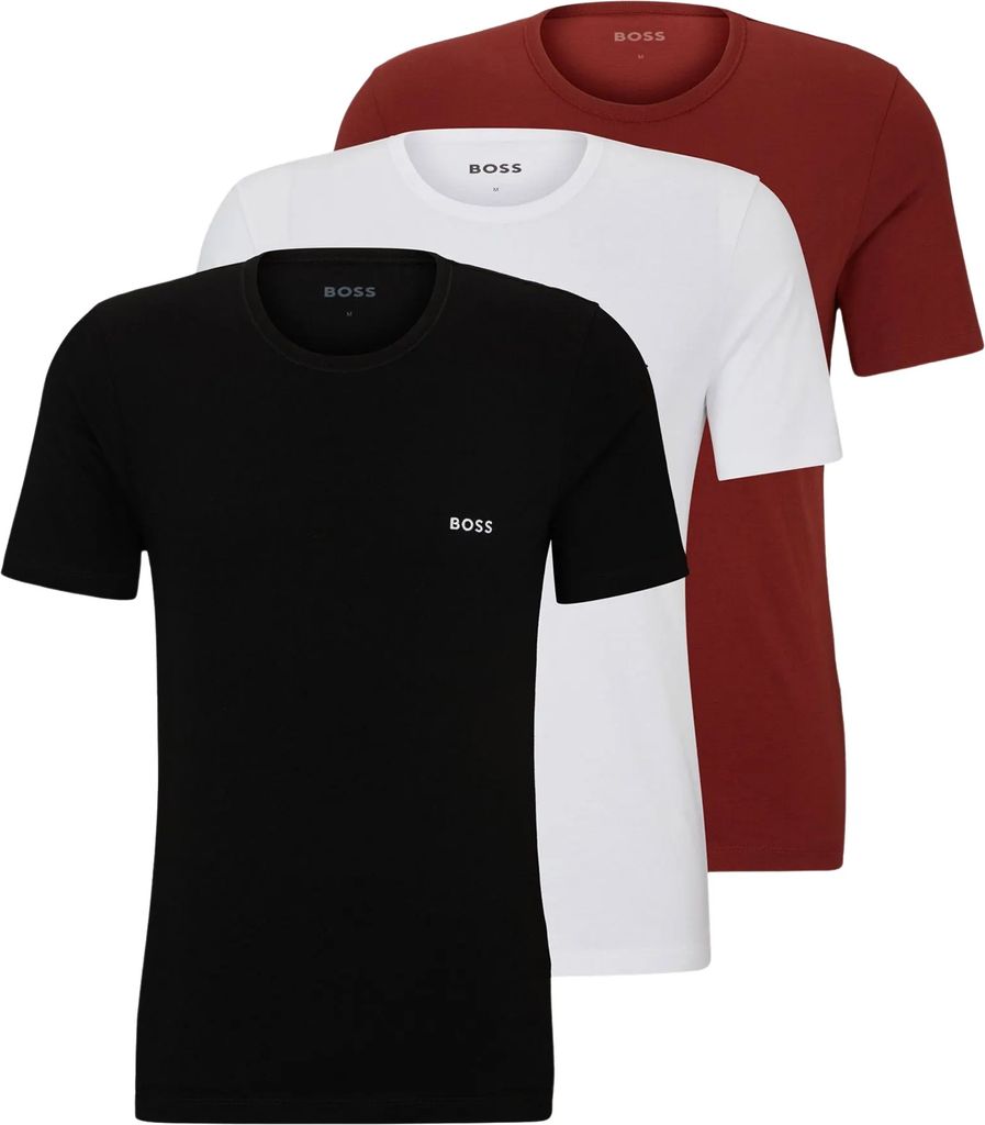 BOSS Herren TShirtRN 3P Classic Underwear_T_Shirt, Open Obrázok produktu 