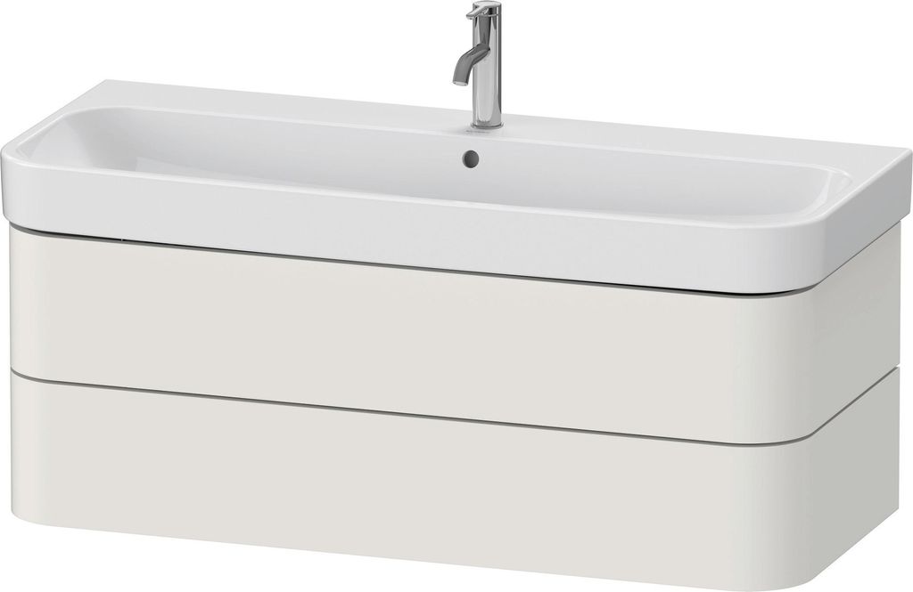 Duravit Happy D.2 Plus Waschtischunterbau wandhängend, 1175x490mm, 2 Schubkästen, HP4389039390000