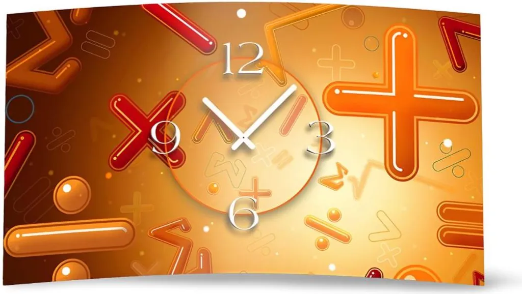 Horloge murale silencieuse sans tic-tac dixtime 3D design de maths
