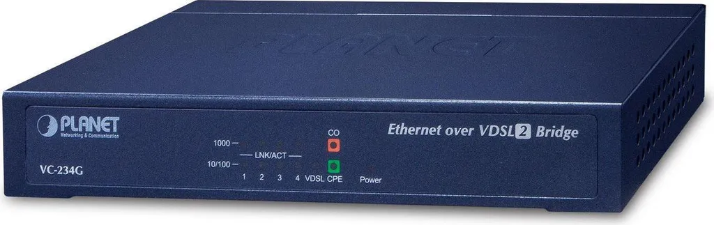Bridge VDSL2 PLANET Gigabit 4 ports pour une transmission longue portée