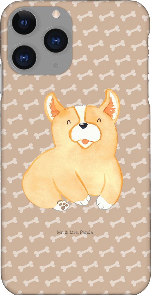 Mr. & Mrs. Panda Iphone 11 Pro Handyhülle Corgie - Hundeglück - Geschenk, Corgi, Sprüche, Spruch, Bellen, Premium Kunststoff, Hund, Handy Case