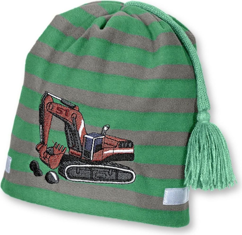 Sterntaler ** Mütze Gr. 45 (6-9 Monate) Motiv: Raupenbagger Produktbild 