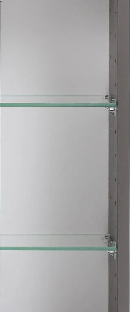 Armoire de toilette bois Florida 120cm gris graphite - Miroir triple