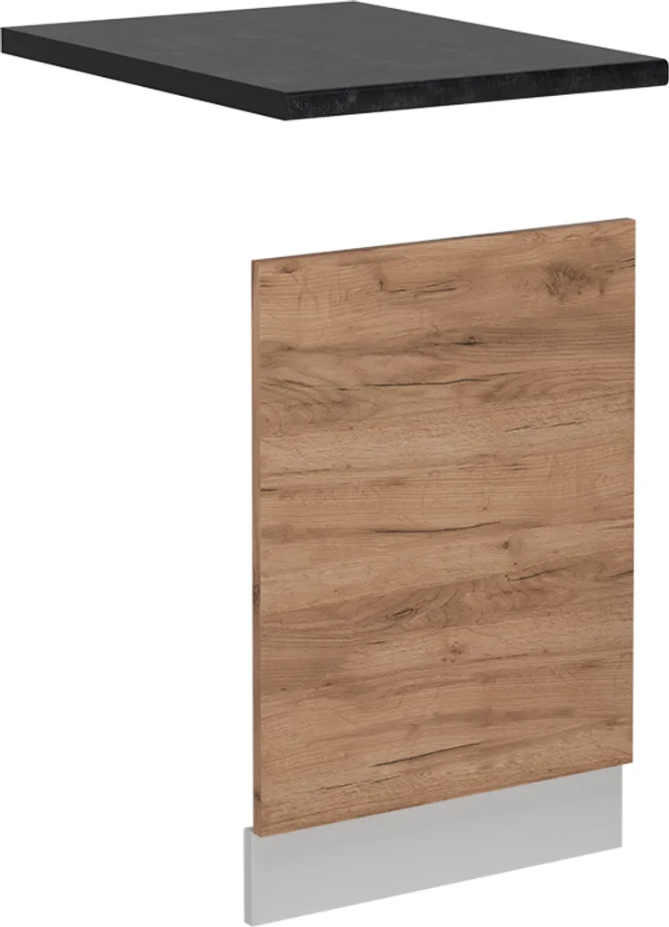 Vicco Pannello frontale R-Line, 45 cm PL Antracite, Quercia dorata/Bianco