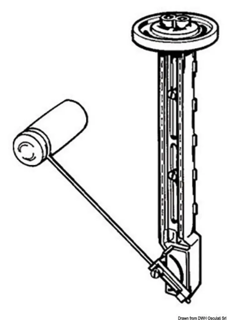 Robinet flotteur à tige ajustable de 105 à 605 mm pour WC et citernes