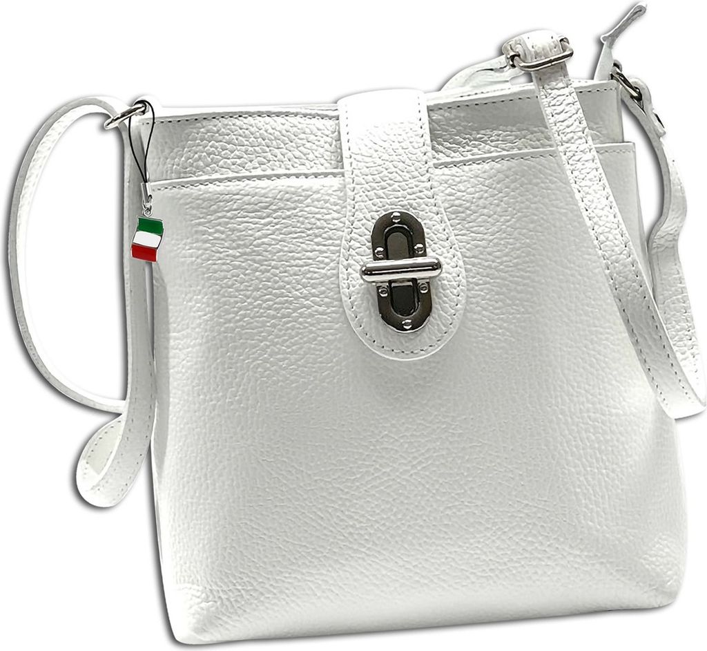 Florence Leder Tasche Umhängetasche weiß OTF828W