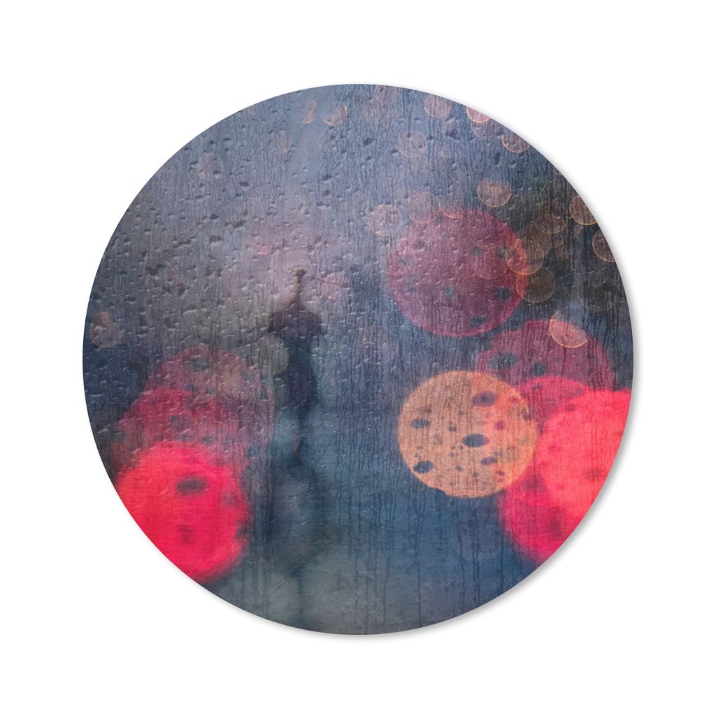 MuchoWow Mauspad Mousepad Abstrakt - Tropfen - Farben - Regen 40x40 cm - Mousepads - Maus Mat - Pad - Mausunterlage - Schreibtisch Accessoires