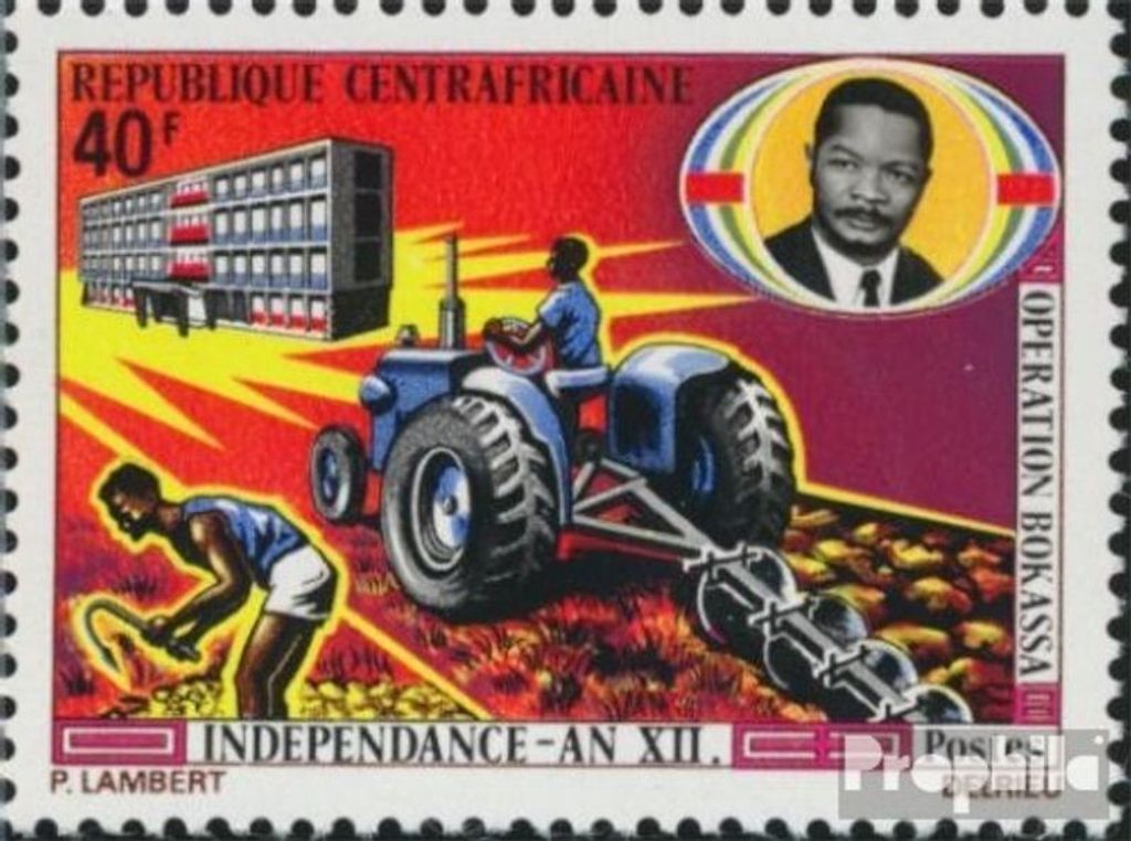 Briefmarken Zentralafrikanische Republik 1971 Mi 255 (kompl.Ausg.) postfrisch 12 Jahre Unabhängigkeit