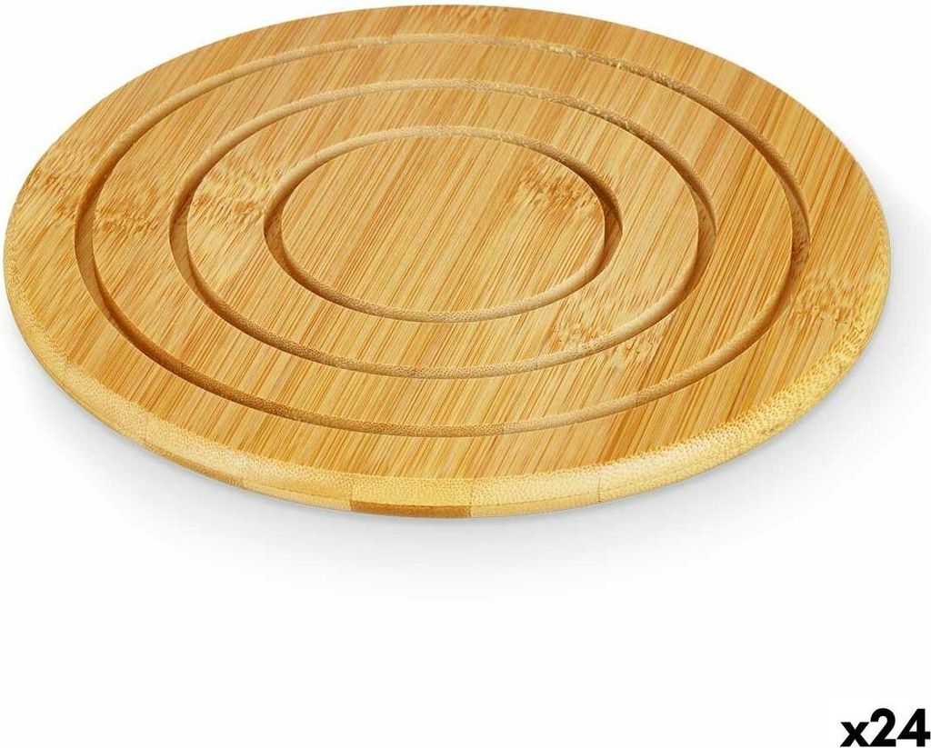 Salvamantel Kinvara 897 Natural Bamboo Runde 19 x 1 x 19 cm (24 Einheiten)